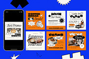 Anti Design Coffee Shop Instagram, a Social Media Template by Aiyari Graphic (Thumbnail 2 of 5)