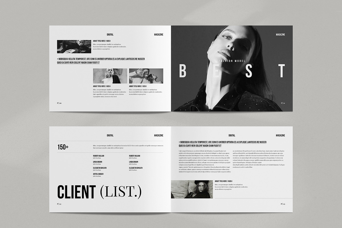 Digital Magazine Layout Landscape, a Magazine Template by NorthPeak (Photo 9 of 12)