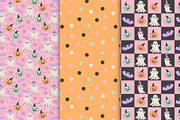 Pastel Halloween Seamless Patterns, a Pattern Graphic by The Audacious Brush (Thumbnail 5 of 9)