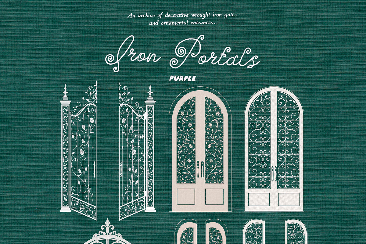 Iron Portals: Decorative Paper Gates, an Object Graphic by Purple (Photo 11 of 14)
