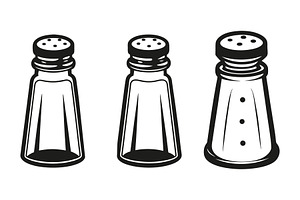 Salt and pepper shaker illustrations, an Object Graphic by Billah Hub