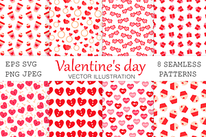 Valentine's pattern. Hearts pattern