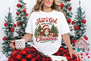 Just a Girl Who Loves Christmas PNG, a Seasonal Illustration by DreamPrint404 (Thumbnail 4 of 6)