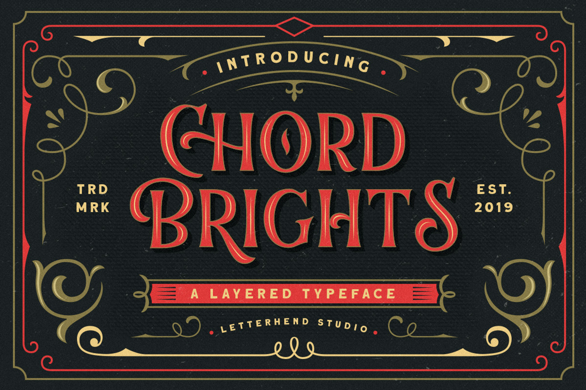 Chord Brights - A Layered Typeface