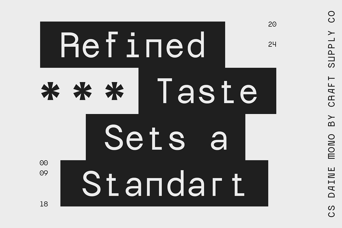 CS Daine Mono – Monospaced Font, a Sans Serif Font by Craft Supply Co. (Photo 4 of 8)