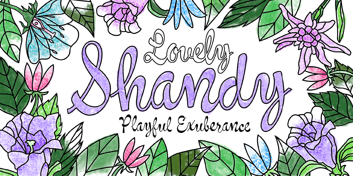 Shandy BF, a Script Font by Bomparte’s Fonts (Photo 1 of 5)