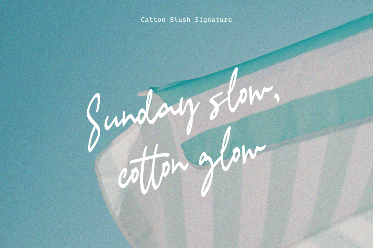 Cotton Blush - Charming Signature, a Handwritten Font by tebaltipislab (Photo 4 of 11)