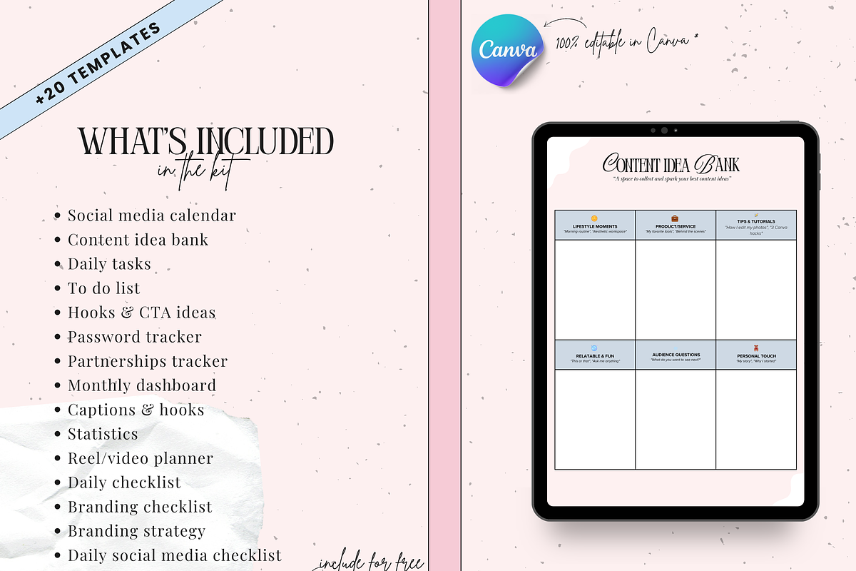 Social Media Content Planners, a Social Media Template by PixelBloomClub (Photo 5 of 6)