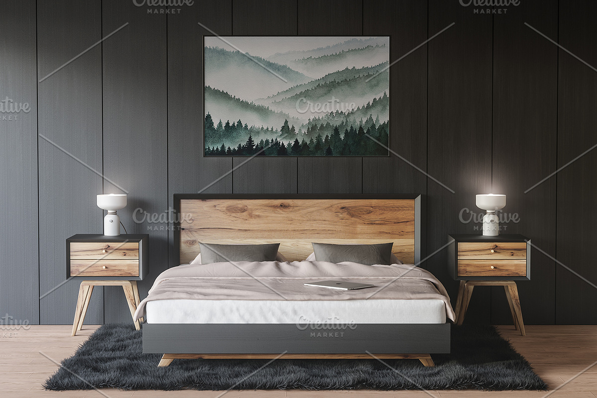 Watercolor landscape, green forest, a Decorative Illustration by Fascinadora (Photo 4 of 5)