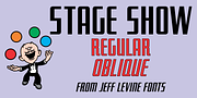 Stage Show JNL, a Sans Serif Font by Jeff Levine Fonts (Thumbnail 1 of 5)