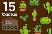 Collection of Cactus Illustration, an Illustration by baii09 (Thumbnail 1 of 2)