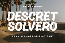 Descret Solvero Wavy All Caps Fonts