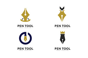 Pen logo tool gradient colorful, a Graphic by T.Vooka