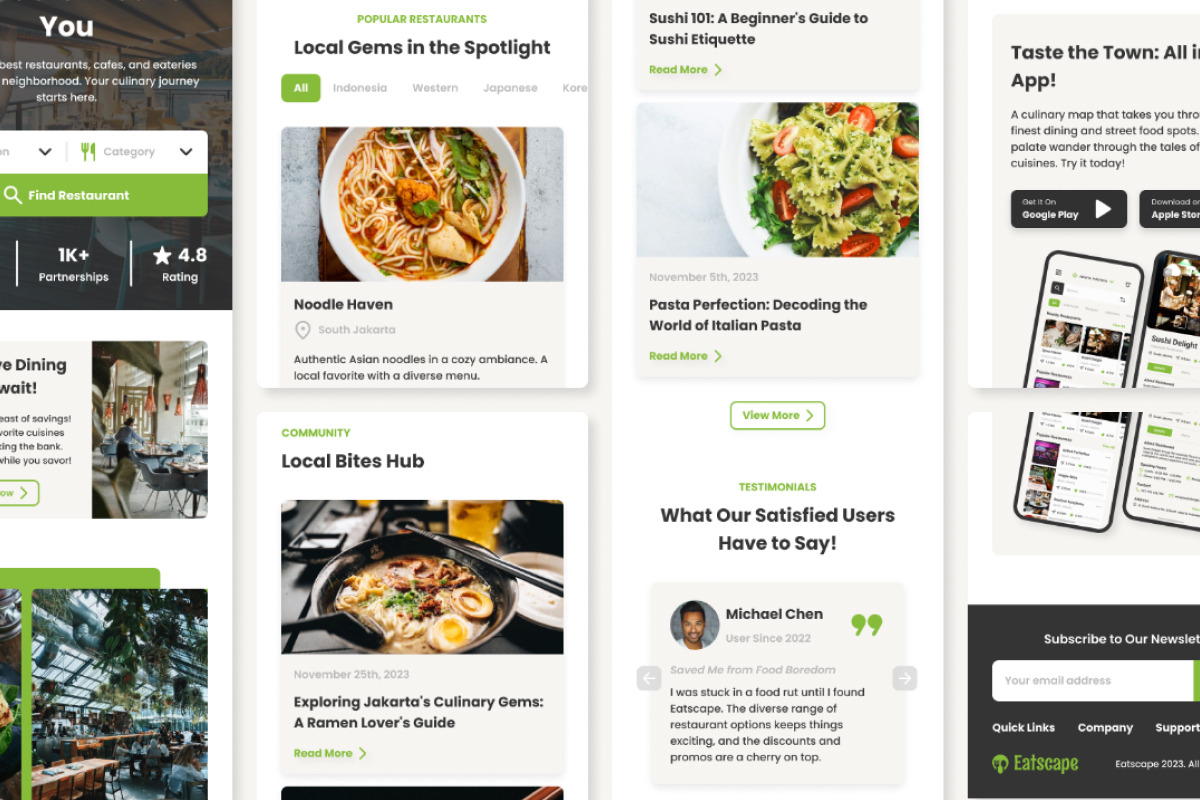 Eatscape - Mobile App Website Landin, a Landing Page Template by twinstd (Photo 5 of 5)
