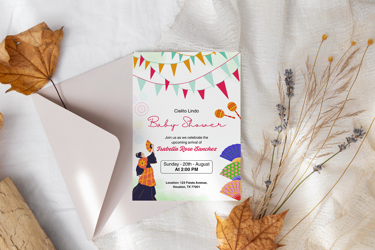 Mexican Baby Shower Invitation Temp, an Invitation Template by Snapybiz (Photo 7 of 10)