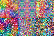 Rainbow Kaleidoscope Patterns, a Pattern Graphic by PrintablesByFranklyn (Thumbnail 4 of 4)