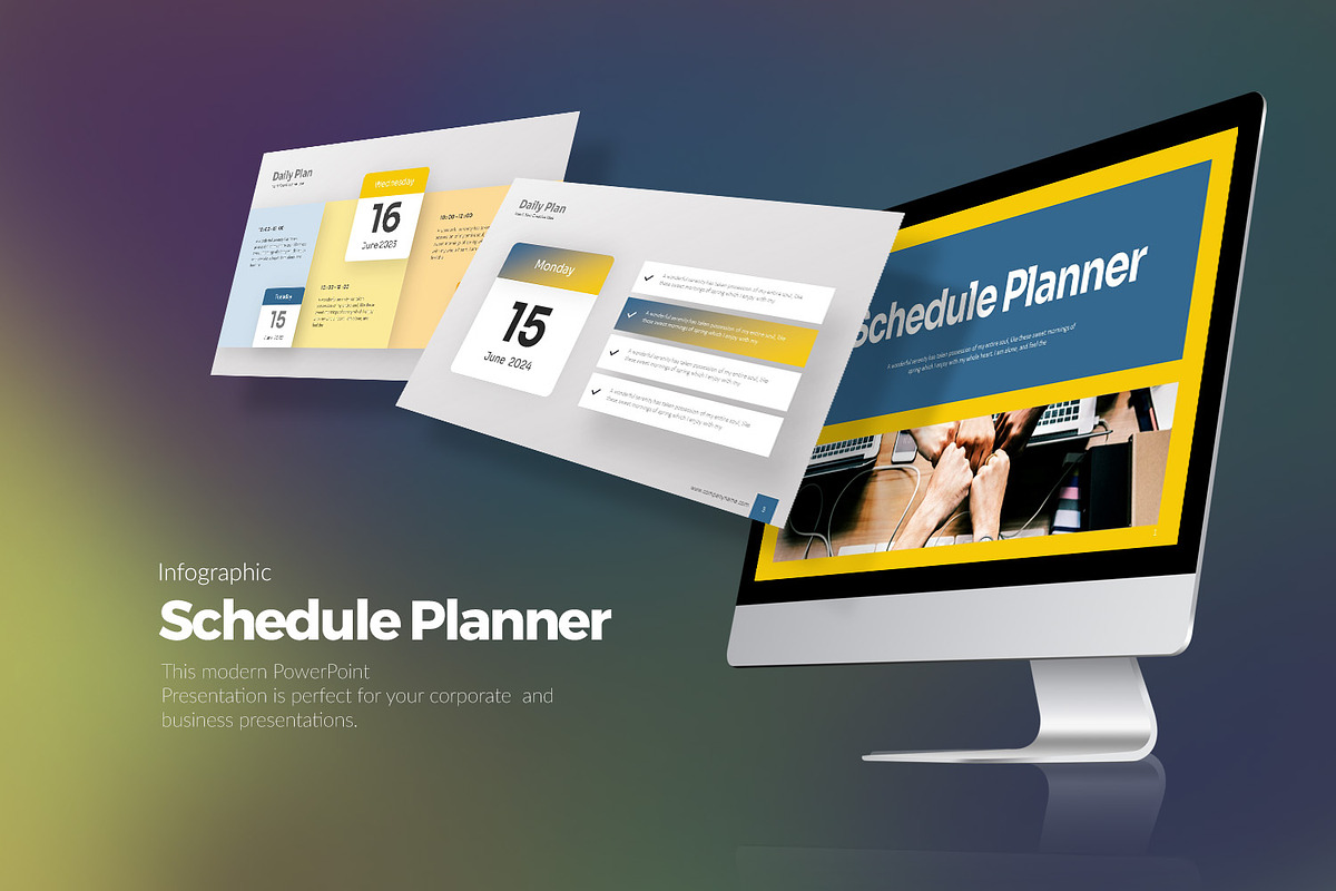 Schedule Planner PowerPoint, a Presentation Template by Stock Shape (Photo 1 of 4)