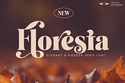 Floresta - Display Font, a Serif Font by Mulkan Nazir (Thumbnail 1 of 15)