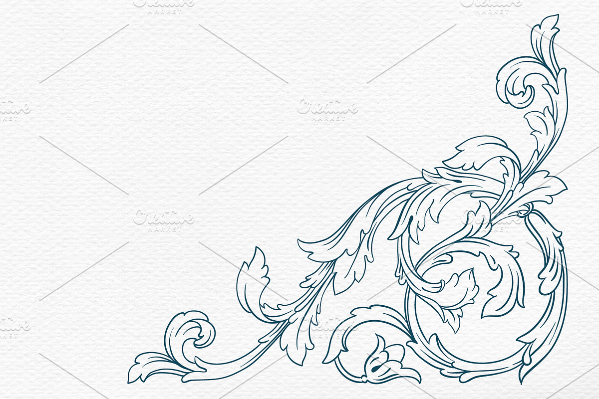 Frames And Borders Ornate Hand Drawn, a Decorative Illustration by Samira (Photo 7 of 10)