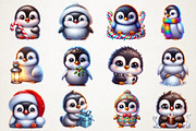Cute Christmas Baby Penguin Sublimat, an Illustration by RobertsArt (Thumbnail 3 of 5)
