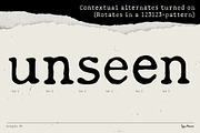 Delegate TM – Dynamic Typewriter, a Serif Font by Type Mania (Thumbnail 5 of 11)