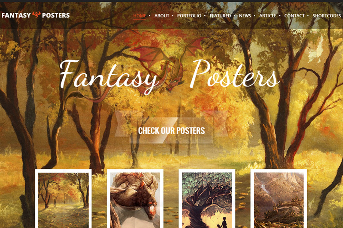 Fantasy Posters - Wordpress Theme, a WordPress Template by PremiumCoding (Photo 4 of 5)