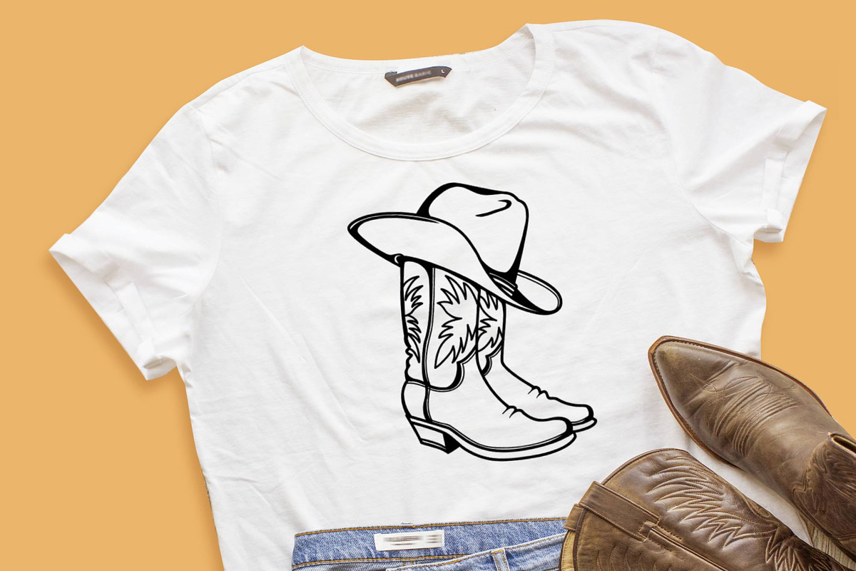 Cowboy boots, western hat vector, an Object Illustration by TanchaArt (Photo 3 of 7)