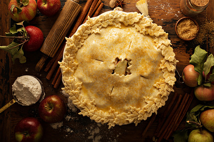 Making apple pie featuring making, apple, and pie, a Food & Drink Photo by farwasser