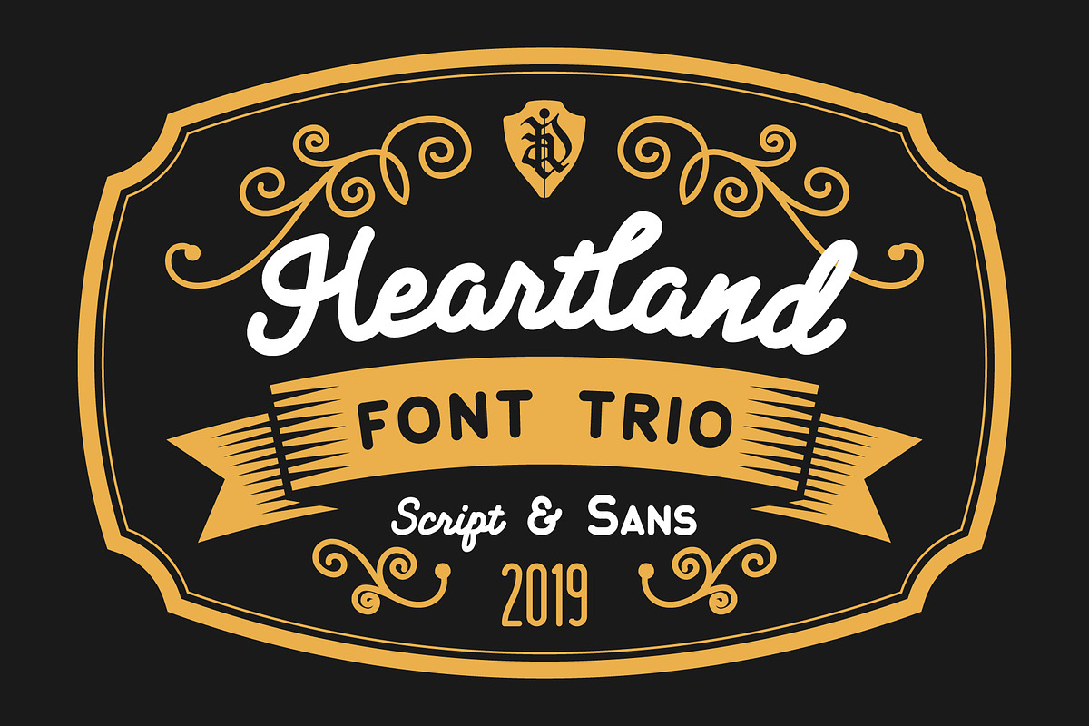 Heartland font trio preview 2
