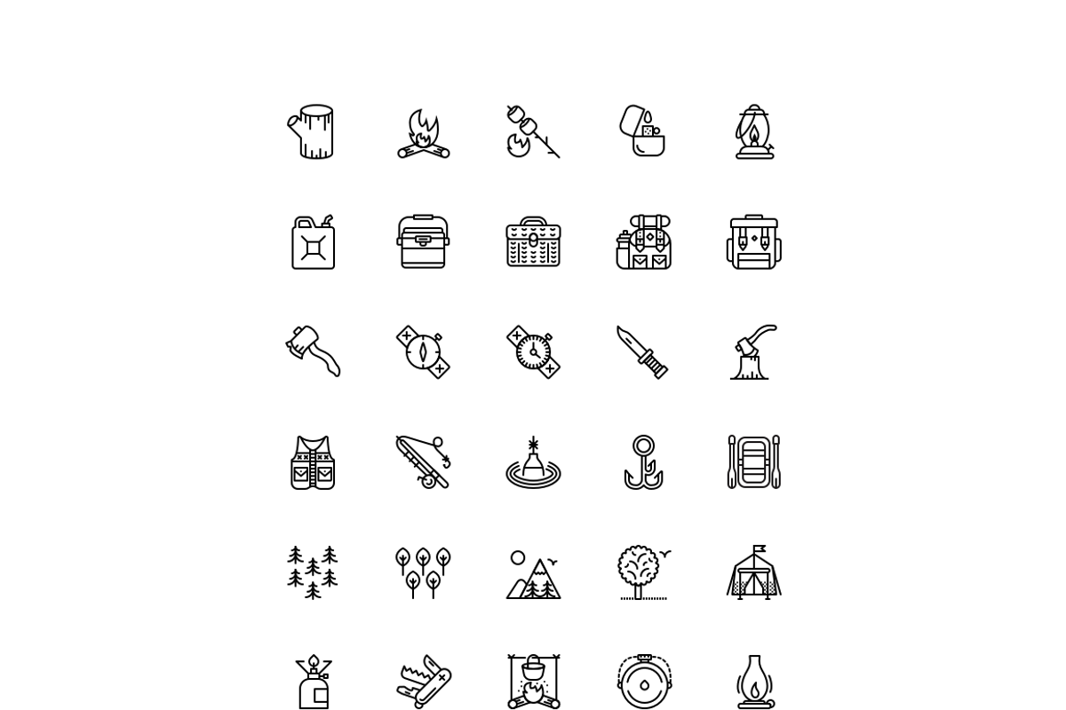 SMASHICONS - 200+ Outdoors Icons - preview 2