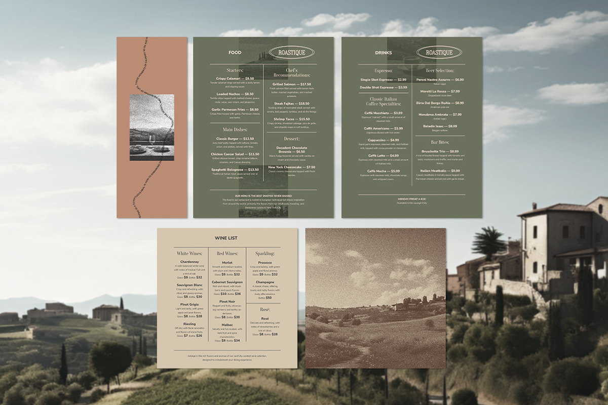 Restaurant Food Menu Template Design, a Print Template by BigWeek (Photo 4 of 5)