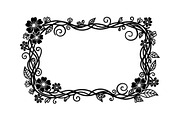 Nature Frame Art Silhouette Clipart, a Graphic by hafijul (Thumbnail 13 of 13)