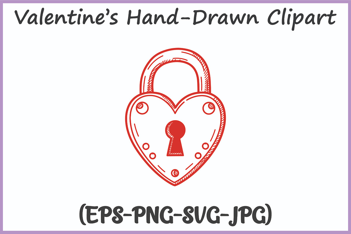 Valentines Doodle Clipart SVG Bundle, a Seasonal Illustration by Gfx Expert Team (Photo 9 of 15)