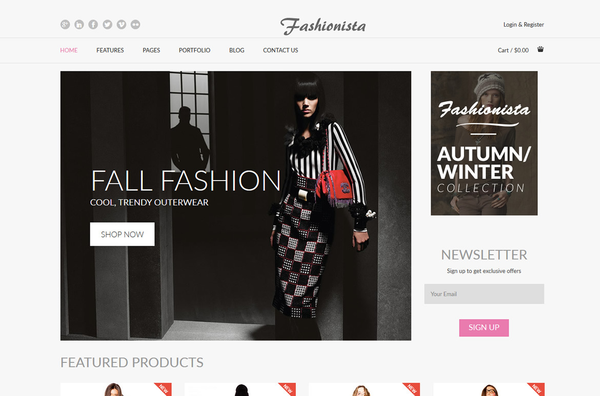 Fashionista Fashion HTML Templates Creative Market