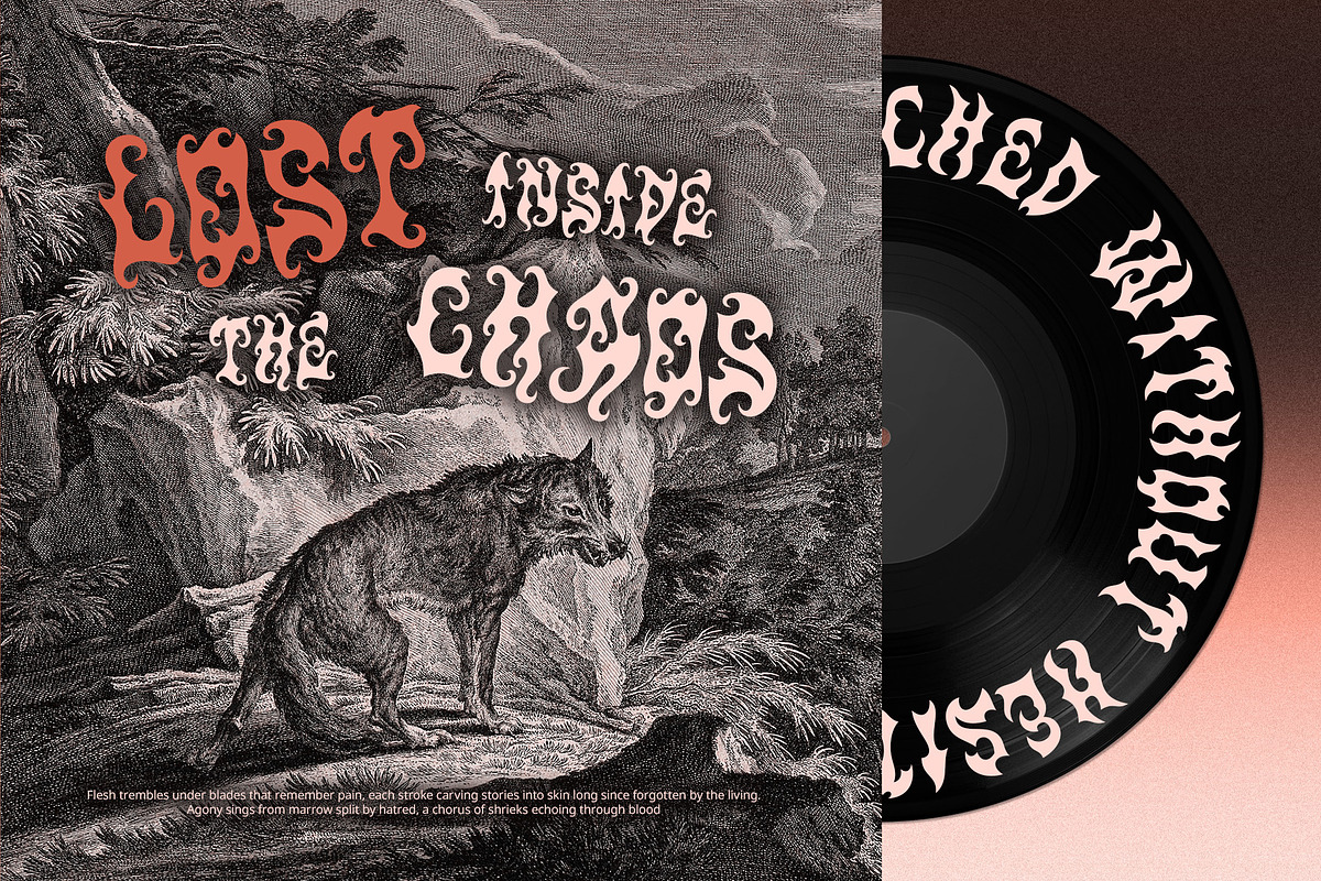 CS Werewolf – Black Metal Font, a Blackletter Font by Craft Supply Co. (Photo 5 of 8)