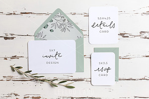 Rustic Wedding Suite Mockup Olive 2