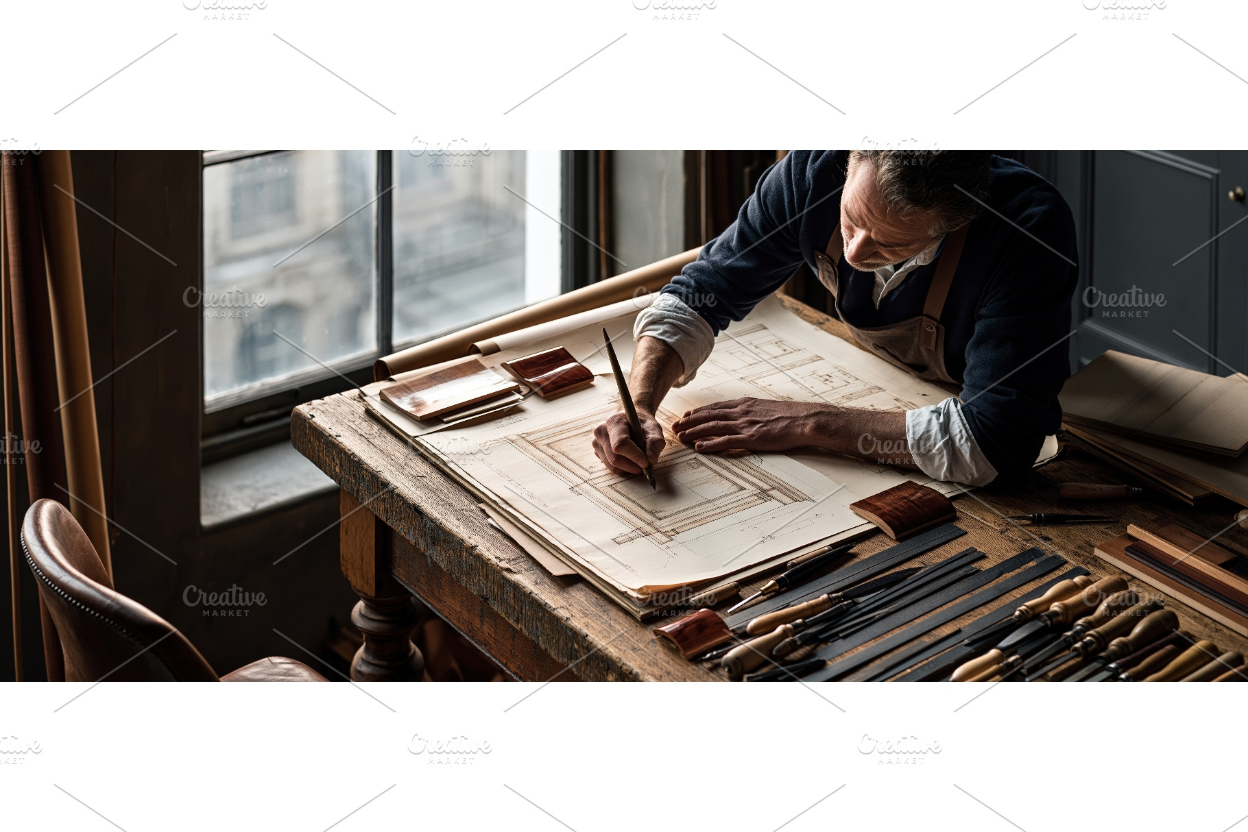 Master Craftsman Drawing, an Arts & Entertainment Photo by piter.goskov
