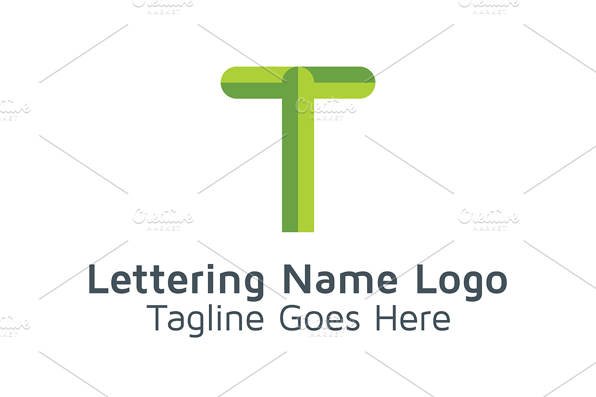 20 Logo Lettering T Template Bundle, a Branding & Logo Template by Acongraphic (Photo 20 of 21)