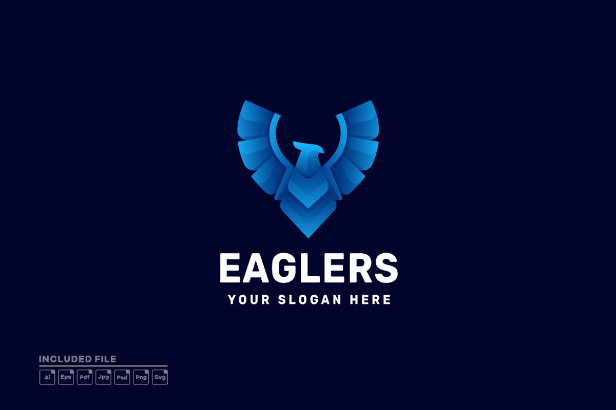Eagle Gradient Colorful Vector Logo, a Branding & Logo Template by yuanesei