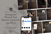 Instagram Pinned Post Carousels DARK, a Social Media Template by Tabitha Emma (Thumbnail 1 of 9)
