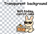 Funny Sassy Bunny Sublimation, an Animal Illustration by Smillyy Threads (Thumbnail 2 of 6)