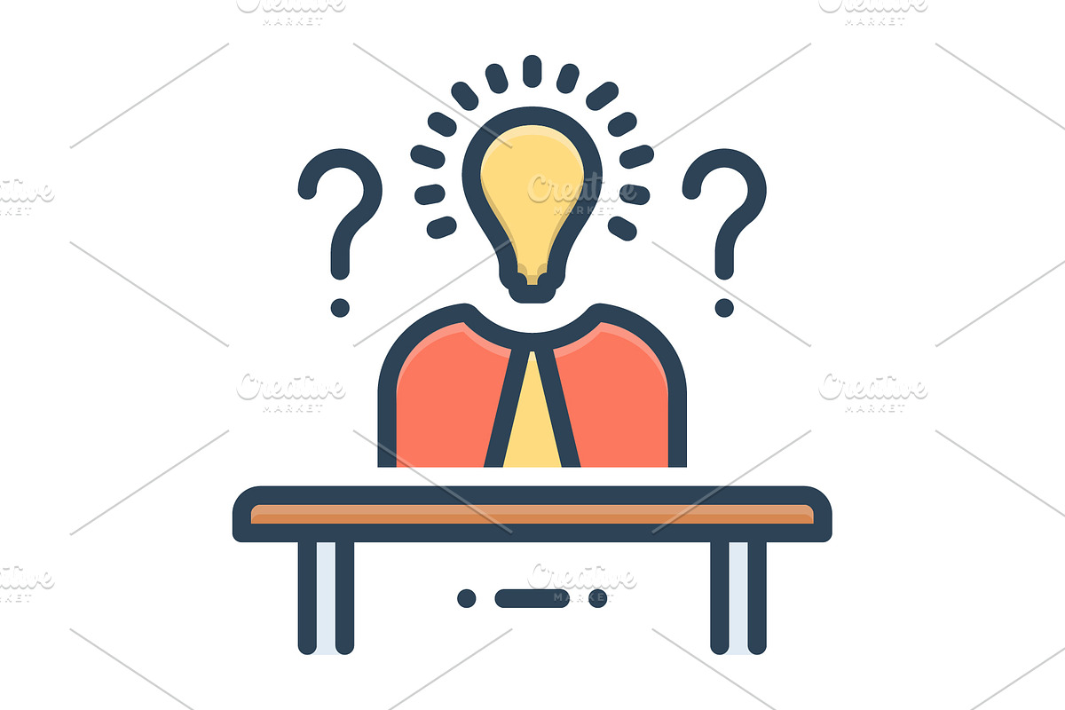 Logical creativity color icon, a Duotone Icon by Creative priyanka