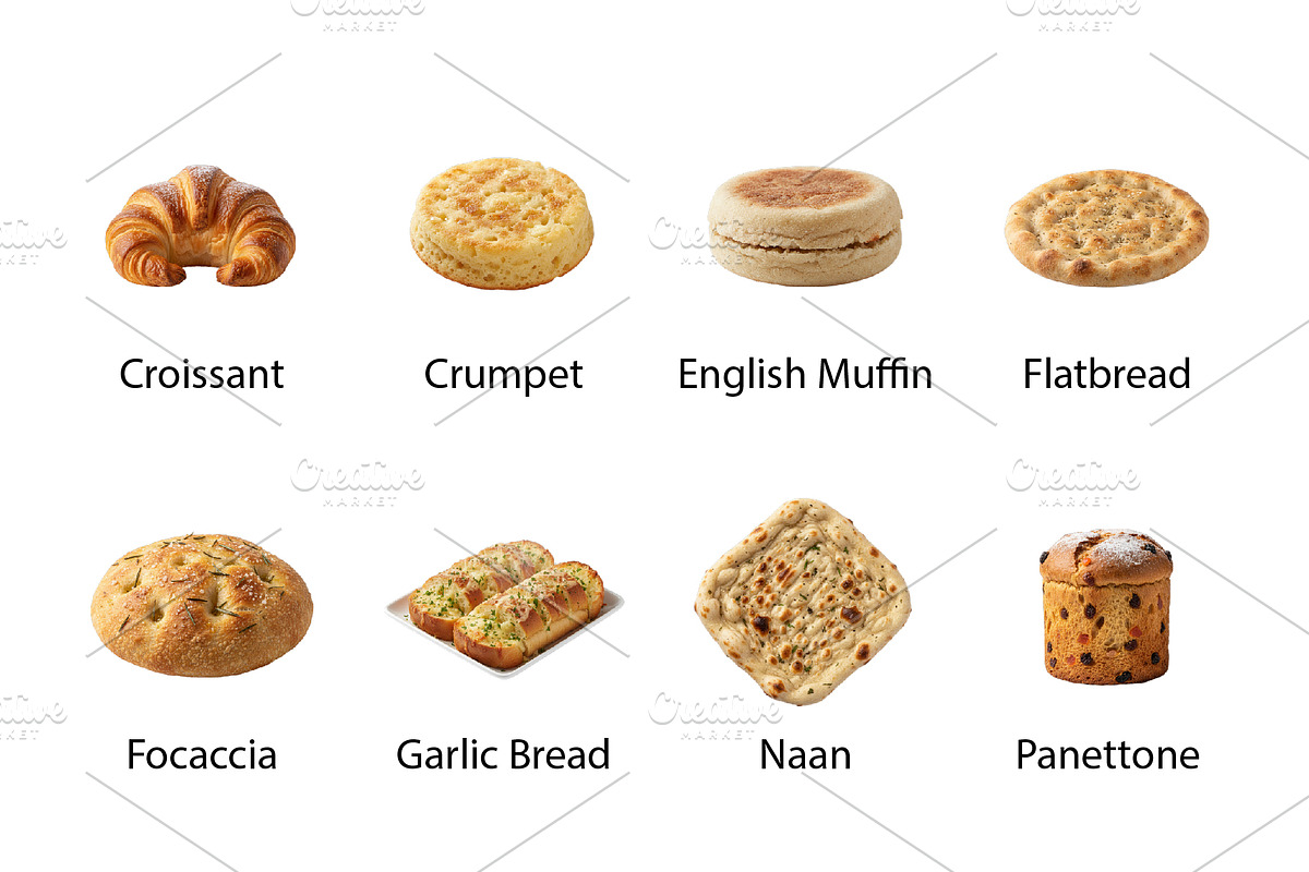 Artisan Breads & Bakery - PNG BUNDLE, an Object Graphic by Nurlan's shop (Photo 3 of 4)