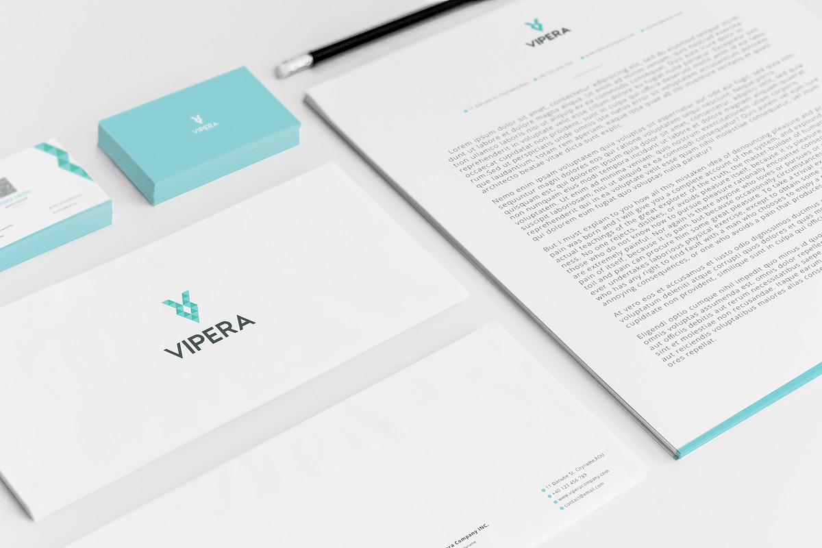 Vipera Brand Identity, a Product Mockup by MusiqueDesigns