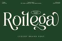 Roilega - Luxury Brand Family Font