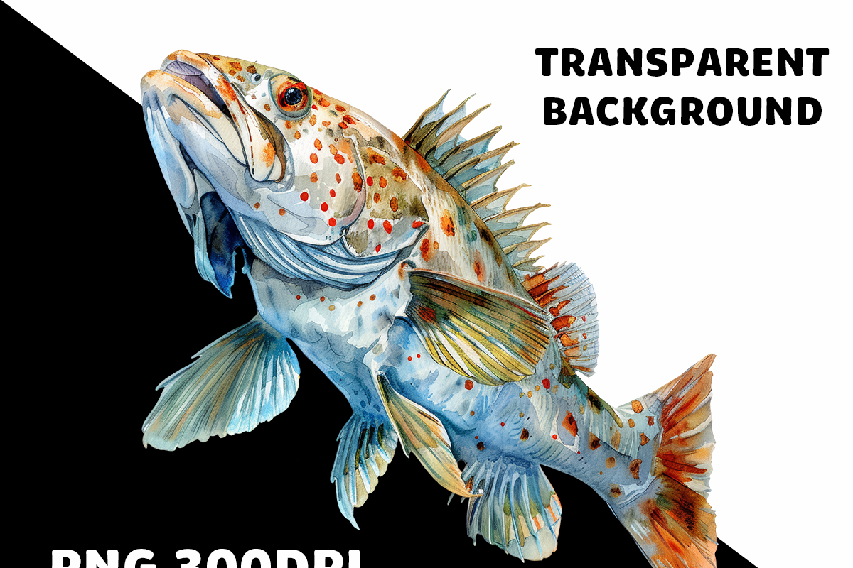 20 Watercolor Sea Animals PNG, an Animal Illustration by DesignBTF (Photo 4 of 4)