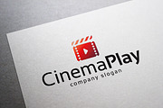 Cinema Play Logo, a Branding & Logo Template by EmilGuseinov (Thumbnail 1 of 2)