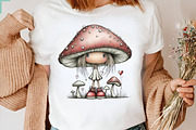 Whimsical Mushroom Clipart Bundle, a Seasonal Illustration by CreationArt (Thumbnail 5 of 6)