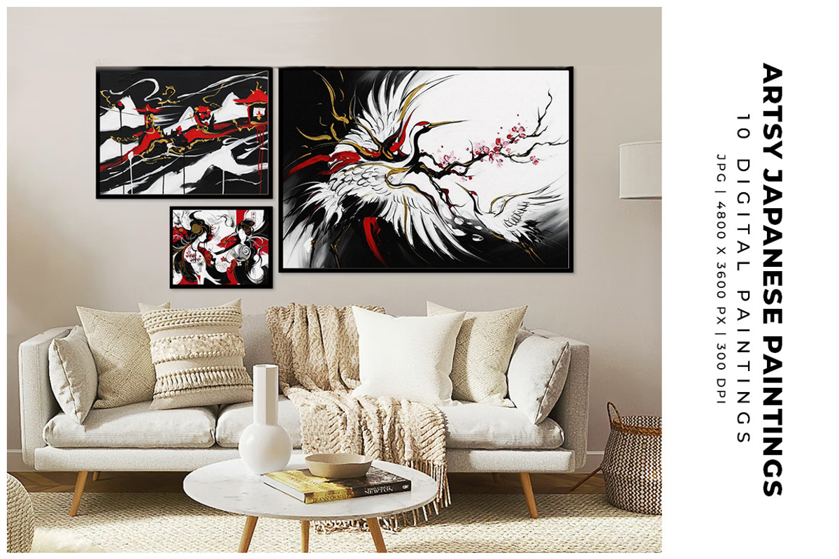 Artsy Japanese Paintings, a Decorative Illustration by Digital Art Creations (Photo 3 of 5)