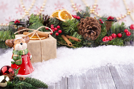 Christmas holiday background with a